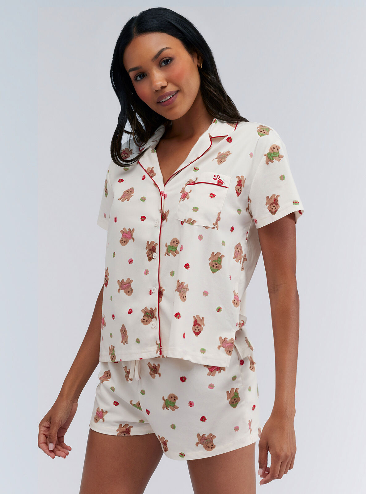Cockapoo pyjama shorties in a bag | Boux Avenue USA Cockapoo pyjama shorties in a bag | Boux Avenue USA